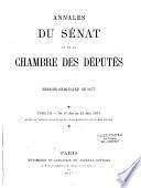 Annales du Sénat et de la Chambre des députés. Débats et documents