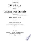Annales du Sénat et de la Chambre des députés