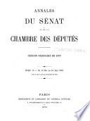 Annales du Sénat et de la Chambre des députés