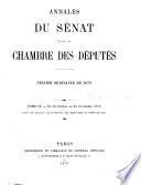 Annales du Sénat et de la Chambre des députés