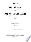 Annales du Sénat et du Corps législatif