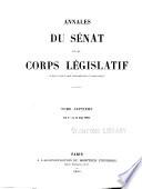 Annales du Sénat et du Corps législatif