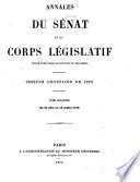 Annales du Sénat et du Corps législatif
