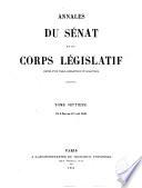 Annales du Sénat et du Corps législatif