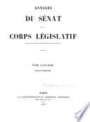 Annales du Sénat et du Corps législatif