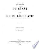 Annales du Sénat et du Corps législatif