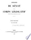 Annales du Sénat et du Corps législatif