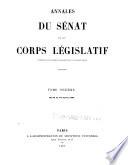 Annales du Sénat et du Corps législatif