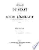 Annales du Sénat et du Corps législatif