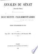 Annales du Sénat
