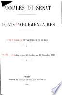 Annales du Sénat