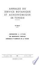Annales du Service botanique et agronomique