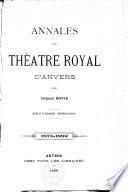 Annales du théâtre royal d'Anvers