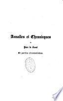 Annales et chroniques du pays de Laval (1480-1537)