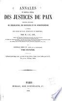Annales et journal spécial des justices de paix