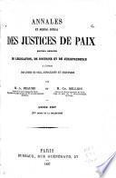 Annales et journal spécial des justices de paix