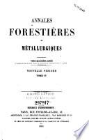 Annales forestières et métallurgiques