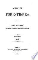Annales forestières