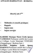 Annales, français, classe de 3ème