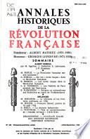 Annales historiques de la Révolution française