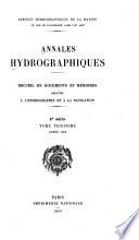 Annales hydrographiques