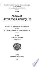 Annales hydrographiques