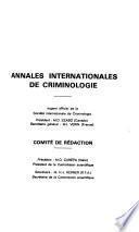 Annales internationales de criminologie