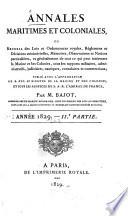 Annales maritimes et coloniales