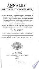 Annales maritimes et coloniales