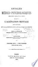Annales médico psychologiques