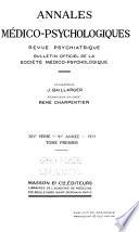 Annales médico psychologiques