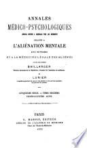 Annales médico psychologiques