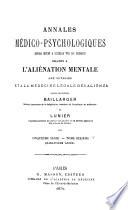 Annales medico-psychologiques