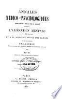Annales médico psychologiques