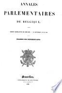 Annales parlementaires de Belgique