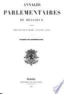 Annales parlementaires de Belgique