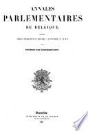 Annales parlementaires de Belgique