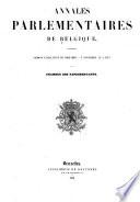 Annales parlementaires de Belgique