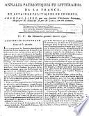 Annales patriotiques et littéraires de la France, et affaires politiques de l'Europe