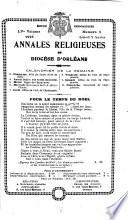 Annales religieuses et littéraires de la ville et du diocèse d'Orléans