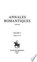 Annales romantiques