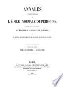Annales scientifiques de l'Ecole normale supérieure