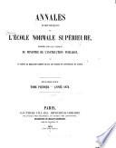 Annales scientifiques de l'École normale supérieure
