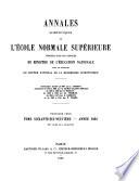 Annales Scientifiques de L'École Normale Supérieure