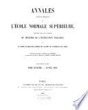 Annales scientifiques de l'Ecole Normale Supérieure