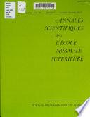 Annales scientifiques de l'École normale supérieure