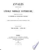 Annales scientifiques de l'Ecole Normale Supérieure
