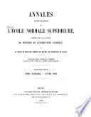 Annales Scientifiques de L'École Normale Supérieure