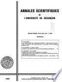 Annales scientifiques de l'Université de Besançon