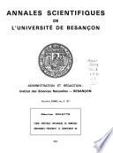 Annales scientifiques de l'Université de Besançon